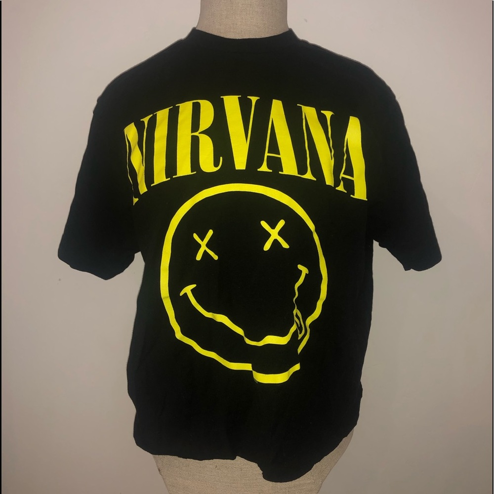 Nirvana black graphic band tee